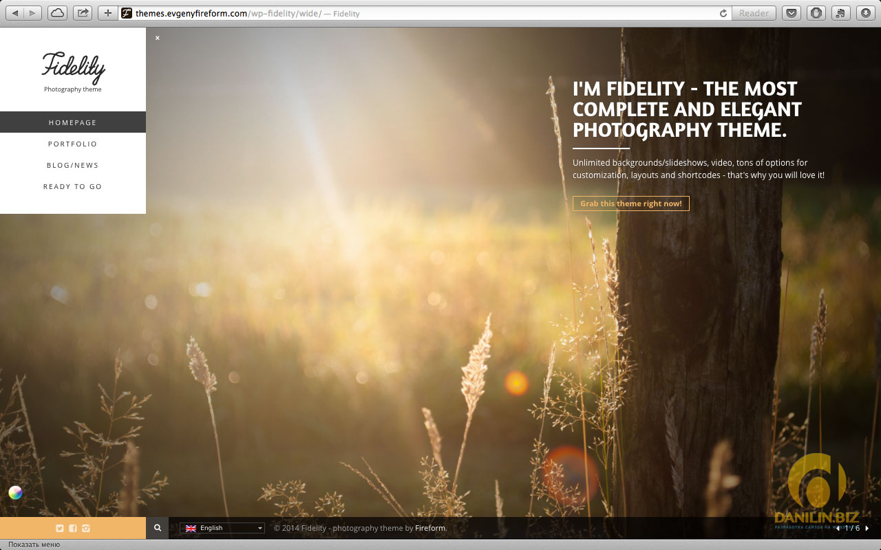 Fidelity — Premium Photography WordPress Theme