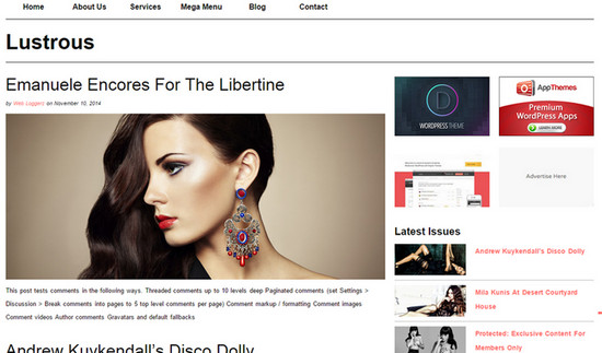 lustrous theme