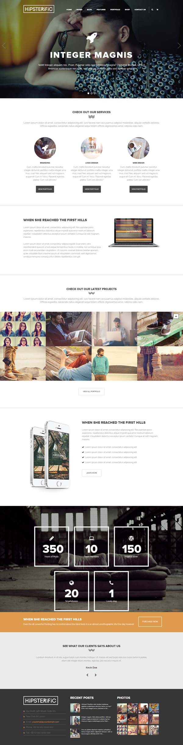 Hipsterific – Responsive Multi-Purpose WP Theme